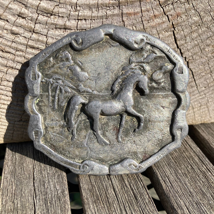 1976 Horse belt buckle