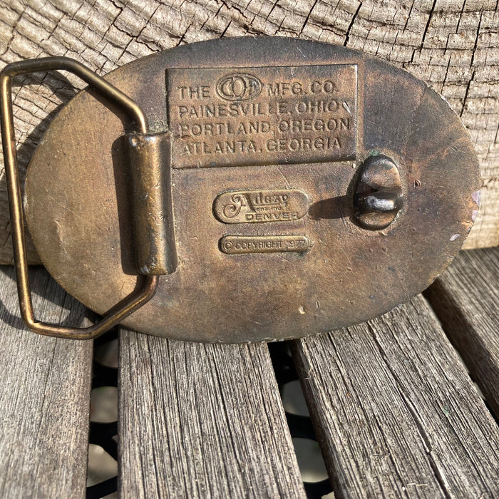 1977 COE Machinery Builders belt buckle