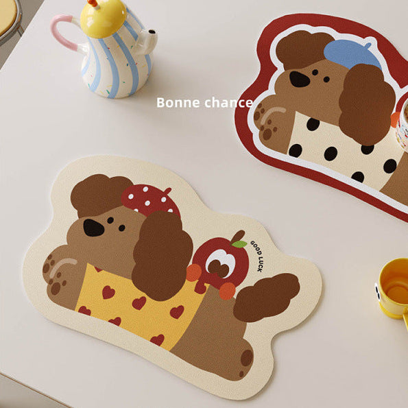 AMEEKLION Artist Dogo Food Mat