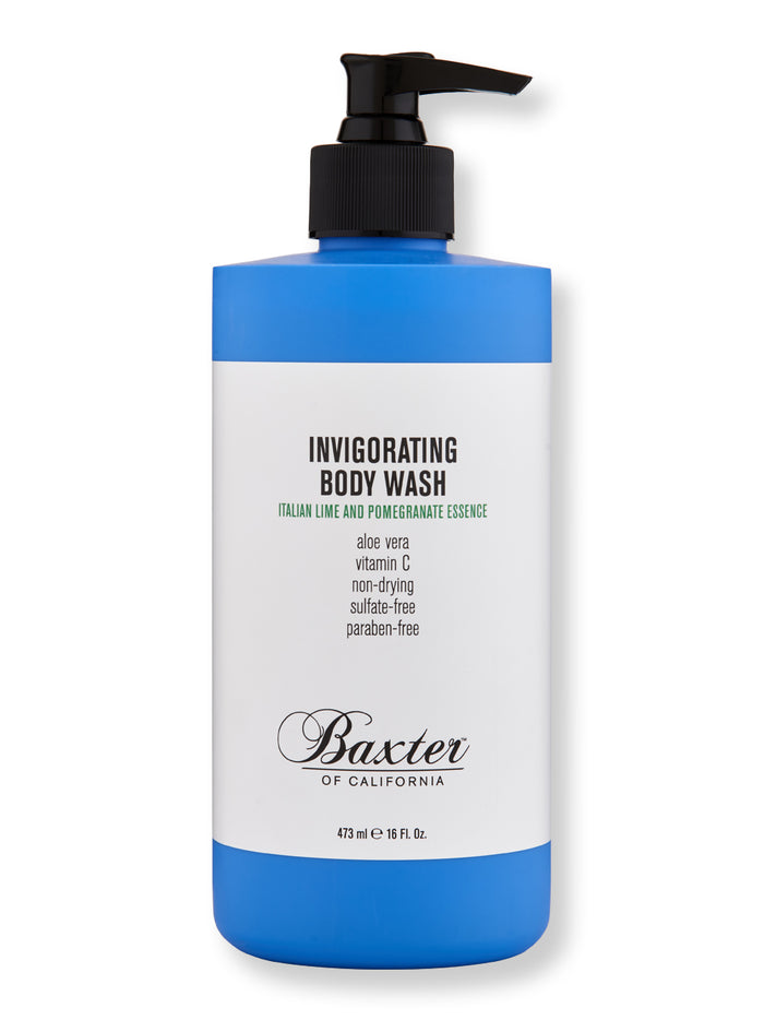 Baxter of California Invigorating Body Wash for Men, Italian Lime & Pomegranate