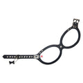 Genuine Leather Harness-Black with Crystals