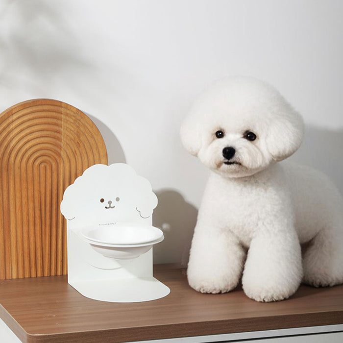 Magnetic Pet Bowl Stand Marshmallow
