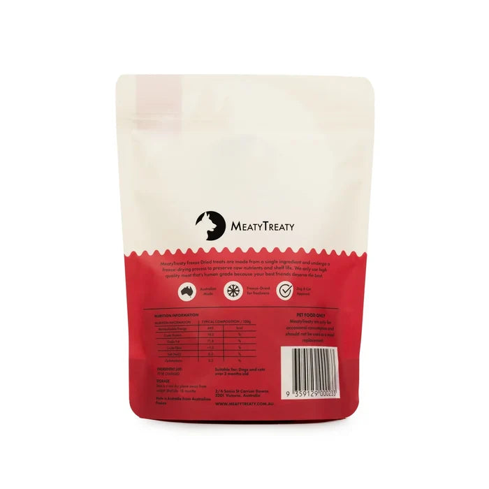 MeatyTreaty Freeze Dried Beef Meal Topper 50g
