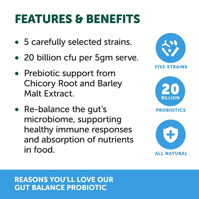 NAS Gut Balance Probiotic 80g for Dogs&Cats