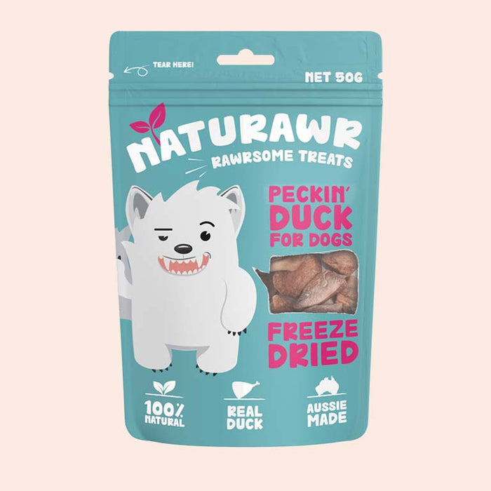 Naturawr Peckin' Duck for Dogs 50g