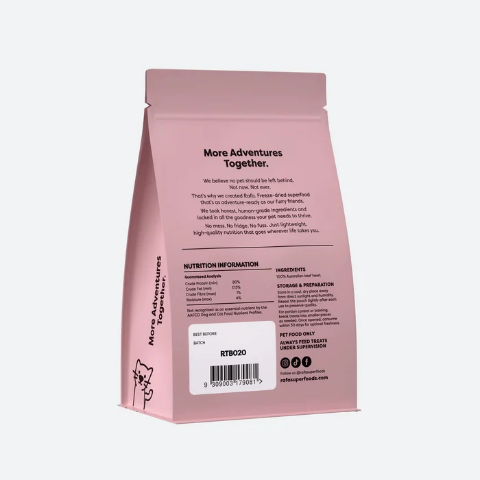 RAFA Freeze-Dried Beef Heart 90g