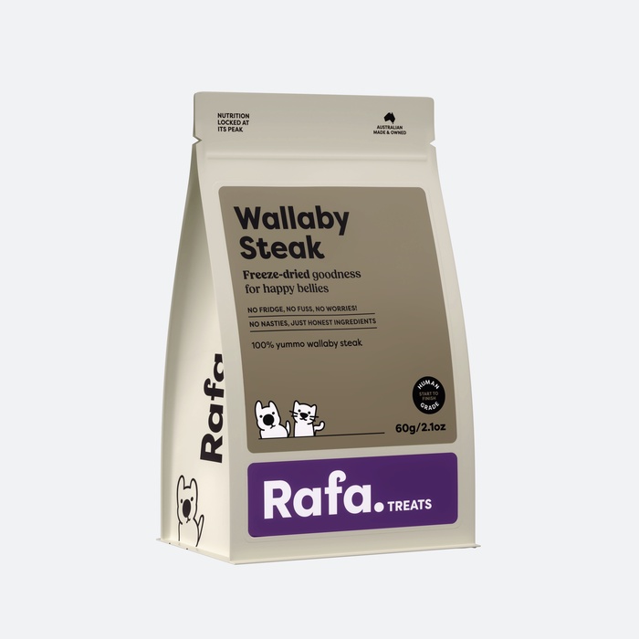 RAFA Freeze-Dried Wallaby Steak 60g
