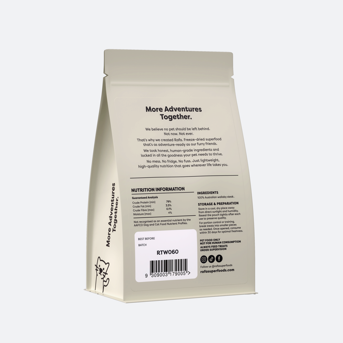 RAFA Freeze-Dried Wallaby Steak 60g