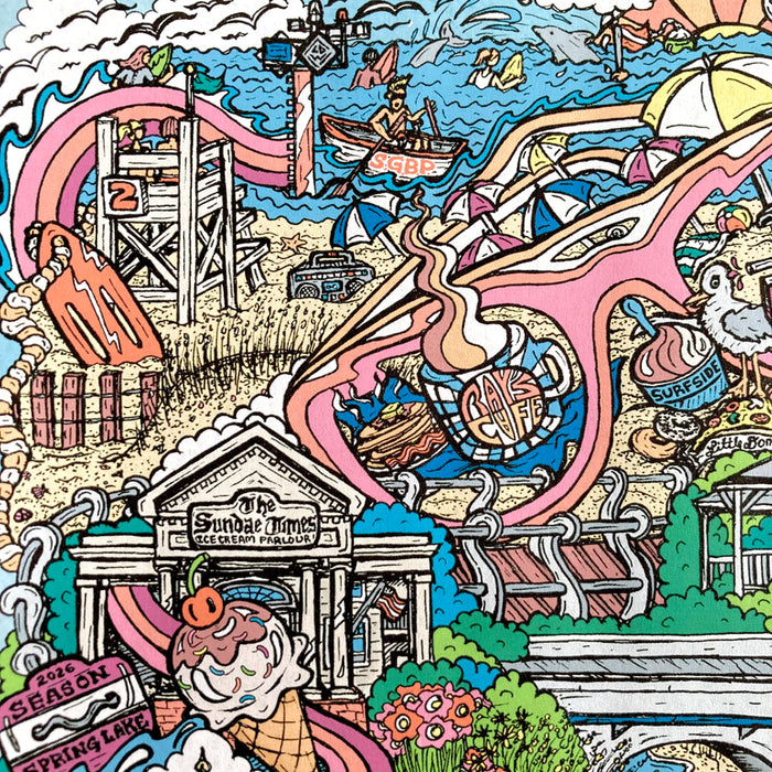 "Spring Lake & Sea Girt" poster (17" x 22")