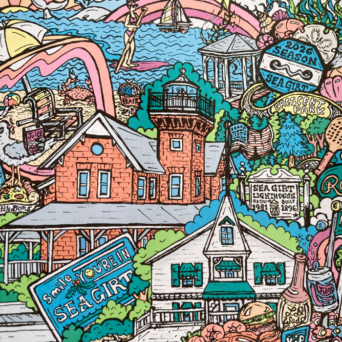 "Spring Lake & Sea Girt" poster (17" x 22")