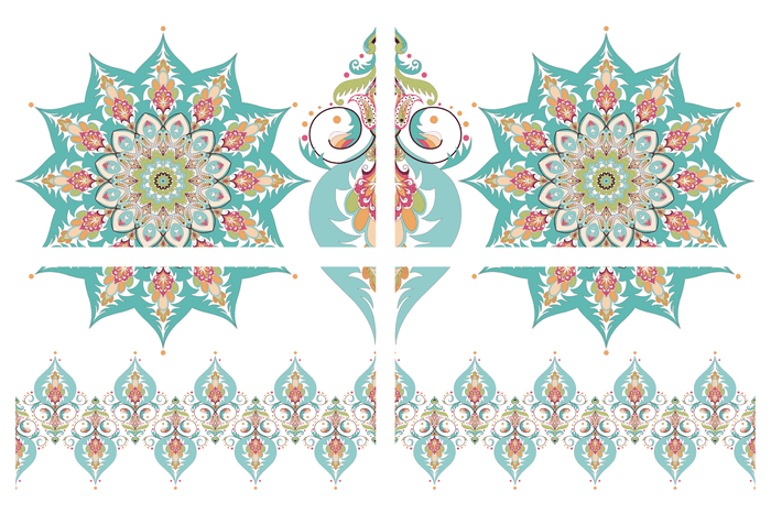 Transferfolien | Dixie Belle Transfer - Kaleidoscope | 4 Blätter - Lioness Vintage
