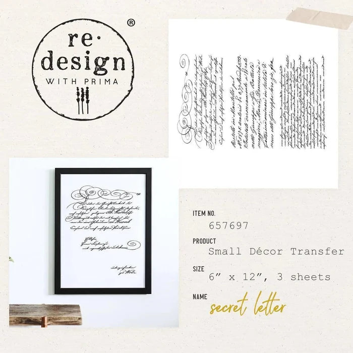 Transferfolien | Redesign Transfer - Secret Letter - Lioness Vintage