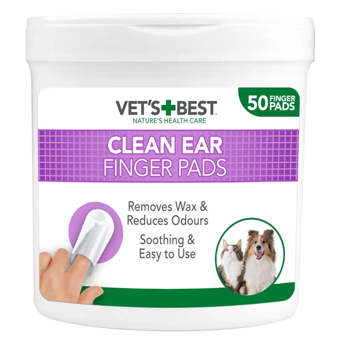Vet's Best Clean Ear Finger Pads 50pcs